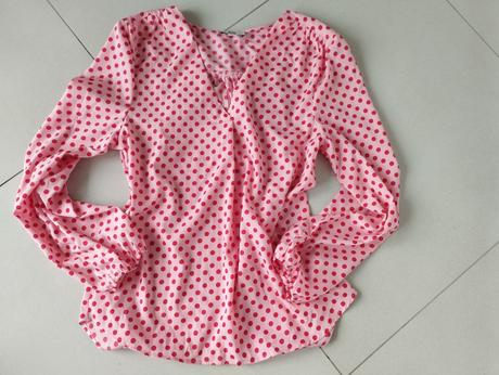 Bodkovaná blúzka, c&a,36