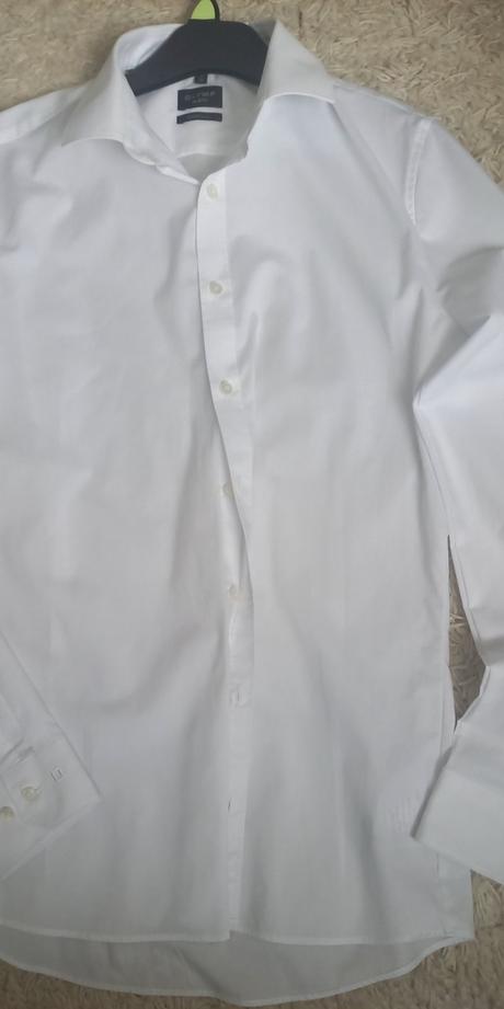 Snehobiela pánska košeľa s, s