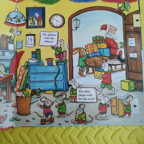 The christmas bear pop- up okienka,