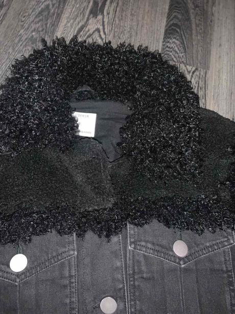 Riflová teddy bunda asos 38, 38 / m