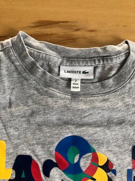 Detské tričká značky lacoste/92- 2 roky, lacoste,92