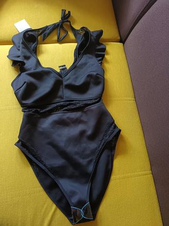 Plavky čierne dámske xl, xxl, celé, 42 / 44 / xl / xxl