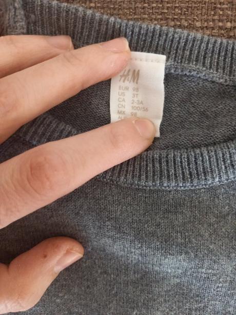 Pletený pulóver, h&m,98