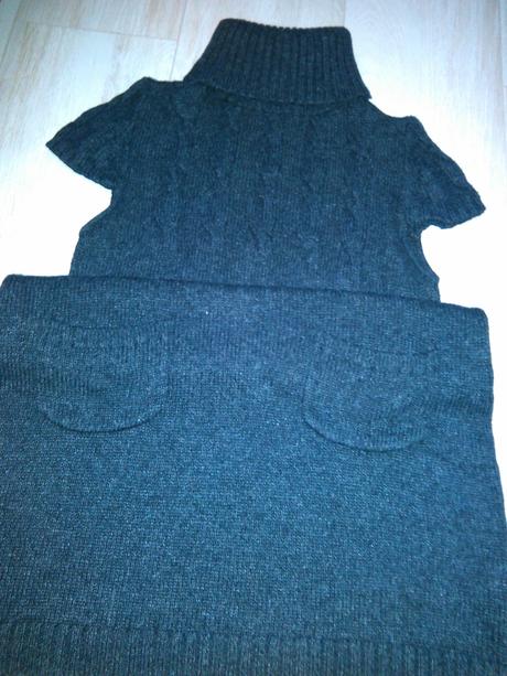 Orsay šedé pletené šaty, orsay,s