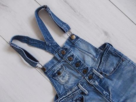 Jeansové kraťase s trakmi h&m, h&m,110