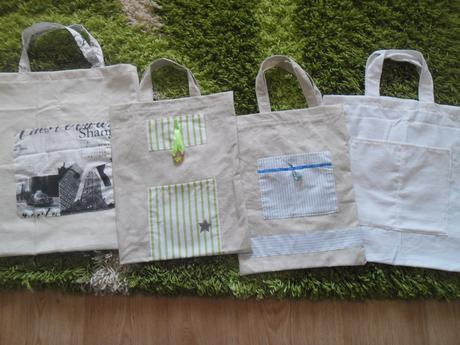 plátená nákupná taška modrá predaná,