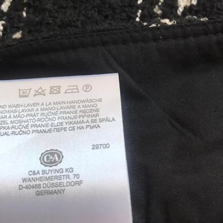 Teplá uzlíčková podšitá mini sukňa, c&a,38
