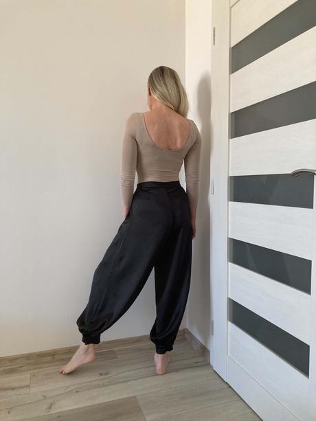 Zara saténové nohavice xs / s, zara,s / xs