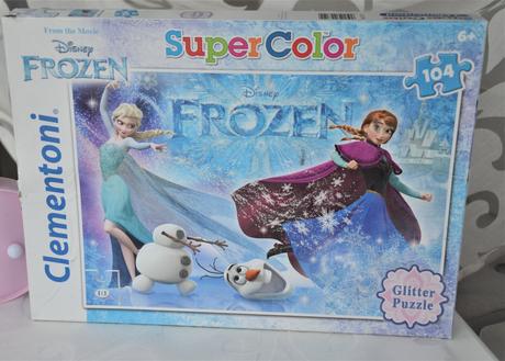 Trblietavé puzzle frozen-104ks, 