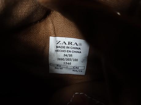Chlapč. kožené topánky zara 34/35, zara,34