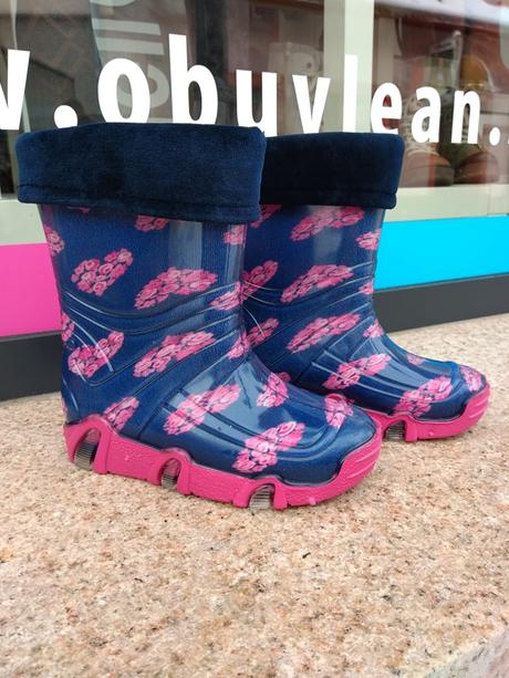 Dievčenské vyteplené gumáky 20500013 za+b, 31 / 32