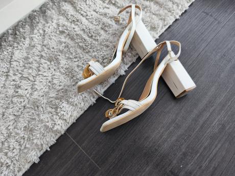 Biele sandálky 40, 40