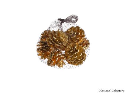 Šiška dekoračná - 70 mm - zlatá, 