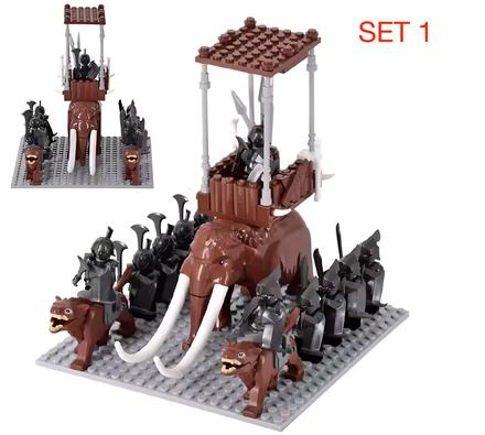 Figúrky pán prsteňov 5 typ lego, nové,