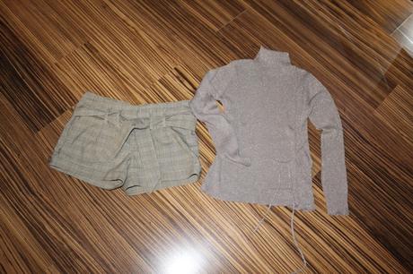 Zlaté kárované kraťasy amisu v. 36, amisu,36