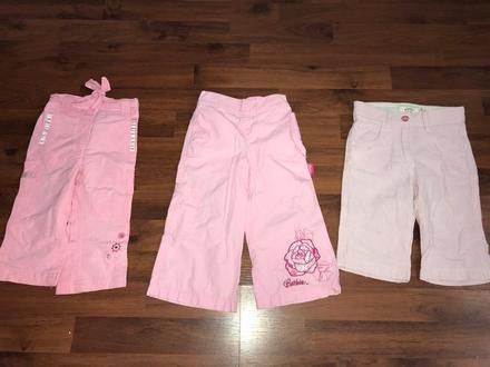 3 ružové nohavice, barbie,86