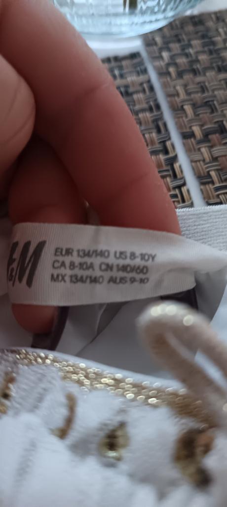 Nádherná sviatočná sukňa, h&m,140