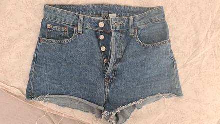 Damske riflove sortky, h&m,36