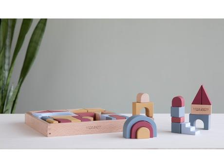 Little dutch stavebnicové kocky pure & nature,