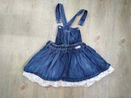 Riflová sukňa na traky hello kitty, h&m,92