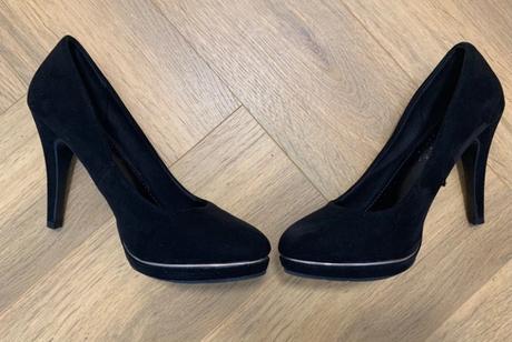 Dámske čierne semišové lodičky jenny fairy, 37