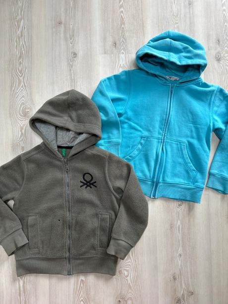 Flisova mikina + 1 zdarma, benetton,122