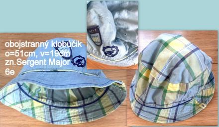 Obojstranný klobúk veĺ.98, o51cm, zn.serg.major, sergent major,98