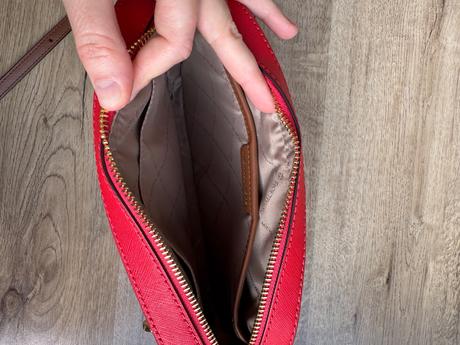 Michael kors kožená crossbody kabelka, michael kors