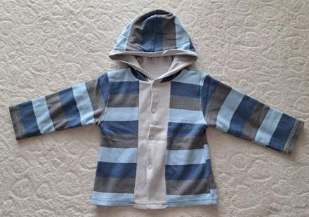 Obojstranná šedá mikinka 80, 80