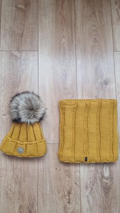 Súprava čiapka a nákrčník zn.bubbe veľ. s, bubbe,s