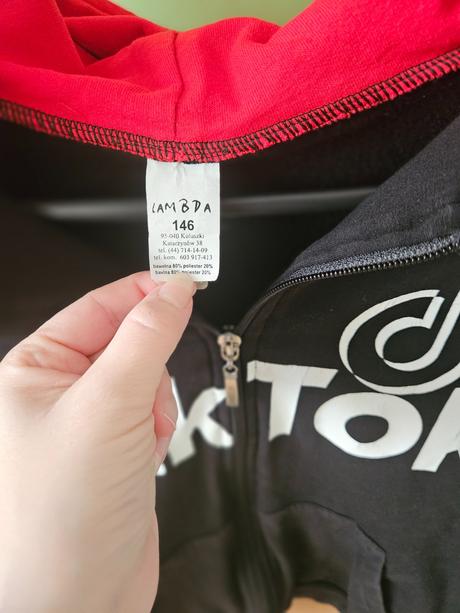 Mikina tik tok na zips, 146
