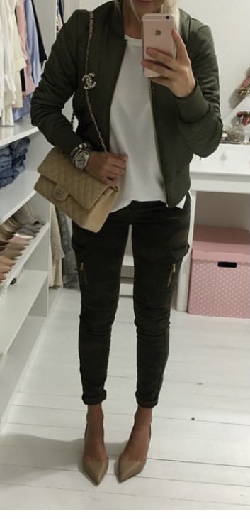 Hm zelena bombera, h&m,36