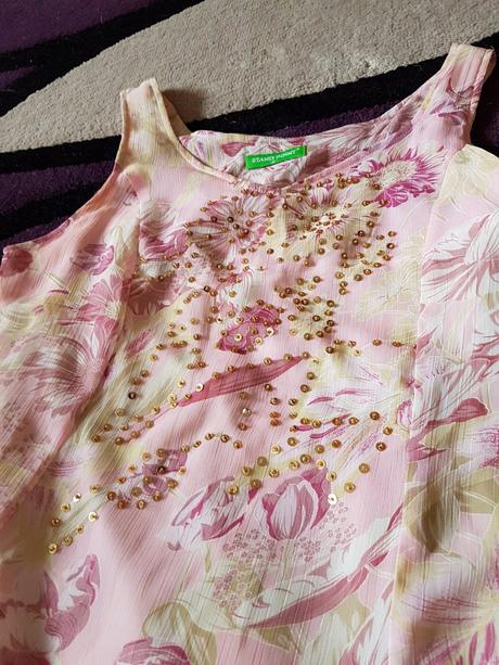 Jemné romantické bledoružové midi šaty s, s