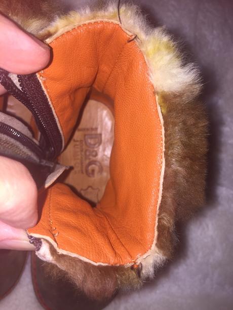 D&g čižmy- kožené s kožušinou 22, dolce&gabbana,22