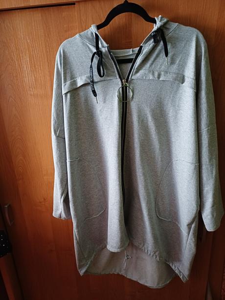 Dámska šedá mikina xxxl, xxxl