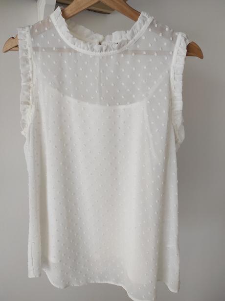 Letna biela bluzka, f&f,36