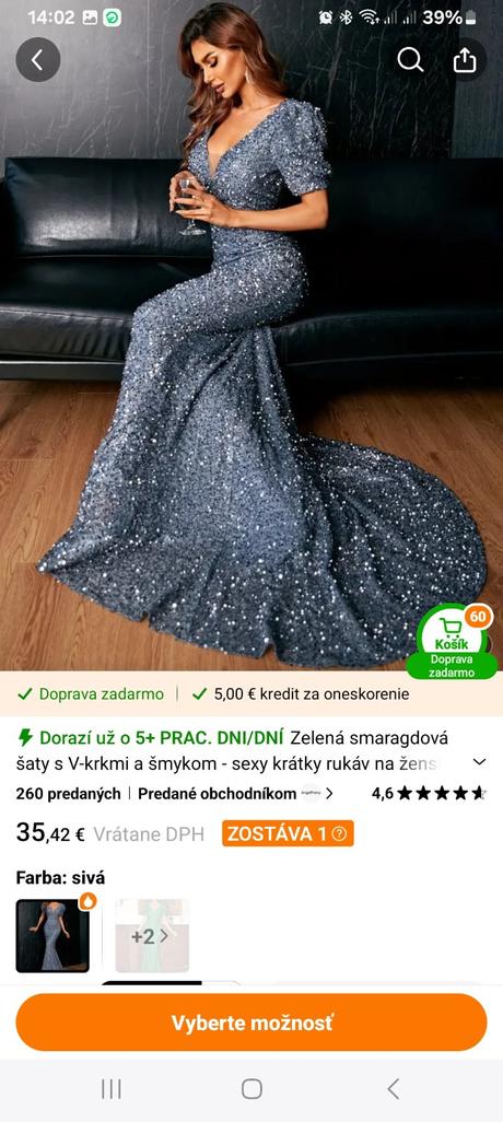 Spoločenské šaty, xl