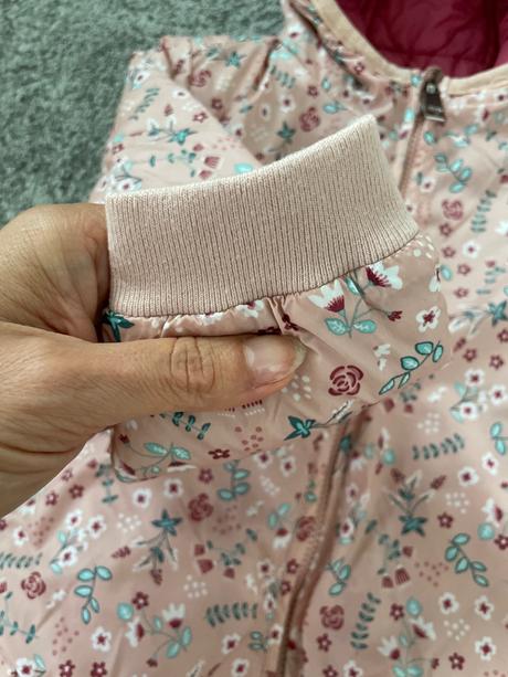 C&a bunda prechodná obojstranná 92 kvietky, c&a,92