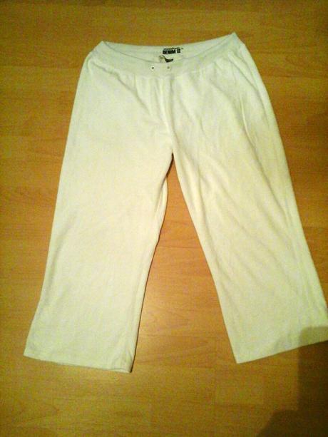 Biele tristvrtaky, denim,l