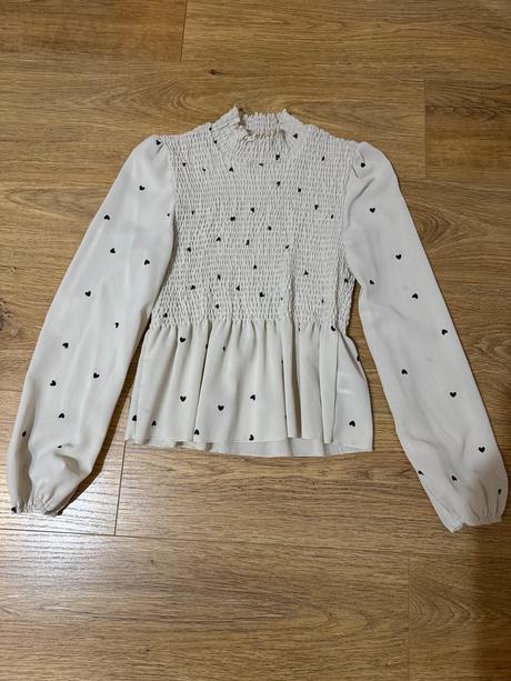 Blúzka so srdiečkami, xs
