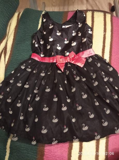 Spoločenské labutie saty, h&m,110