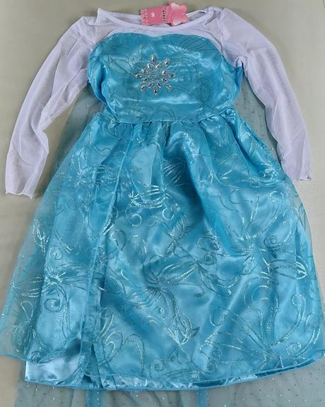Nové, 122/128 frozen,elza šaty, kostym elsa,7-8 r., 