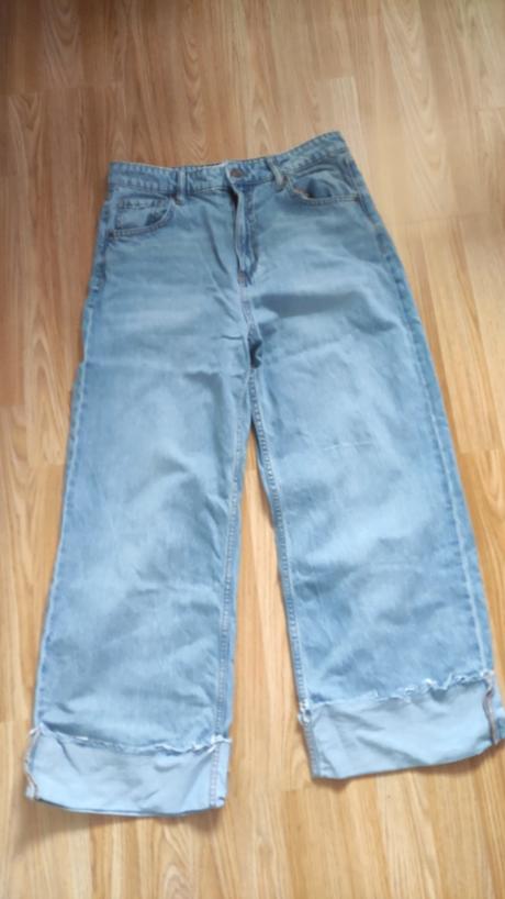 Široké trojštvrťové rifle, xl