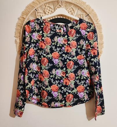 Kvietkovaná blúzka h&m, h&m,m