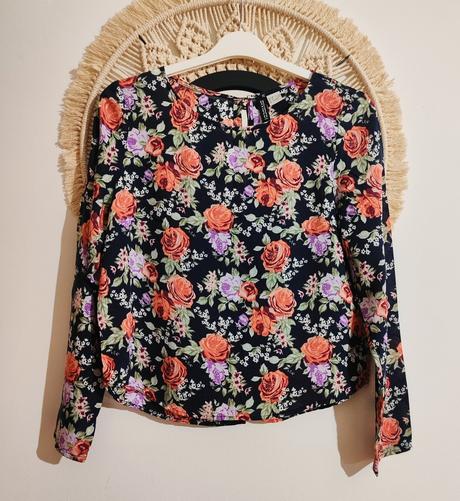 Kvietkovaná blúzka h&m, h&m,m