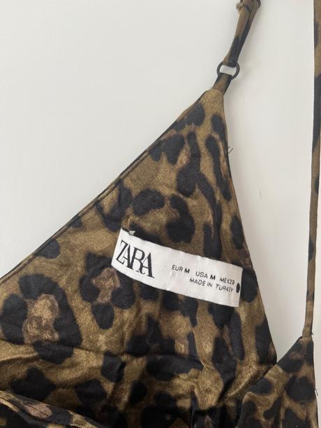 Letné šaty s leopardím vzorom zara, zara,m