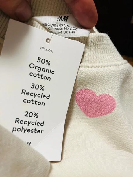 98/104 zn h&m nová krásna  mikinka so srdiečkami, h&m,98 / 104