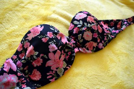 Plavkový vrch s ramienkami- podprsenka 75 a, h&m,34