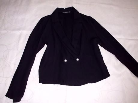 Blúzka čierna s-m, zara,s