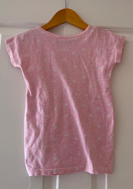 Bledoružové bavlnené šaty, pískacie, 86, 86